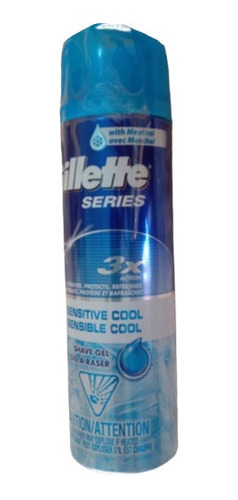 Gel De Afeitar Gillette 3x Series Azul De 198gr