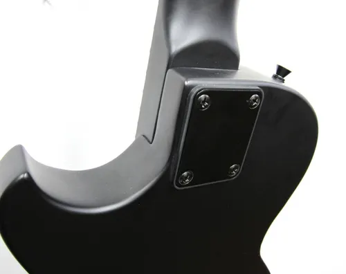 Guitarra Electrica Fina Les Paul Gsw Negro Mate Gothic