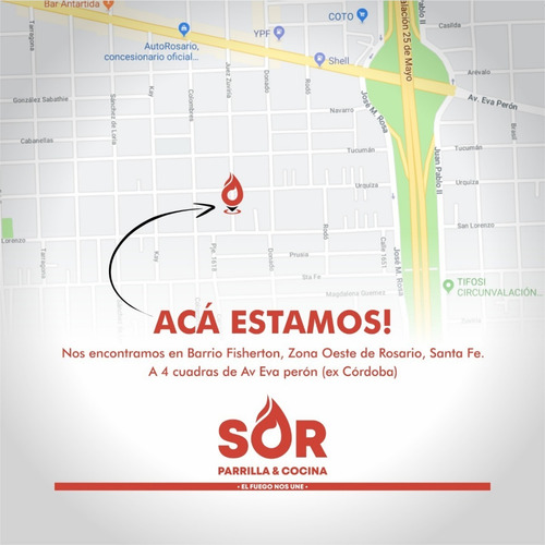 Imagen 6 de 7 de Parrilla Emparrillado Fijo 120x60 Perforadas Enhebradas Sor