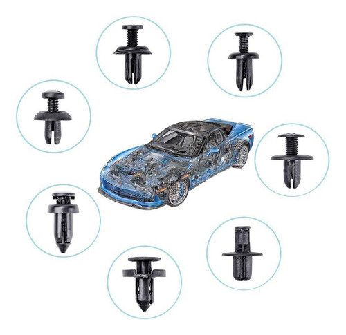 Kit De Grampos Automotivos Staples 925 Peças Com 26 Modelos