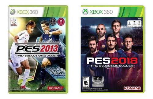 Pes 2013 + Pes 2018 Xbox 360 (leia A Descrição) (Usado)