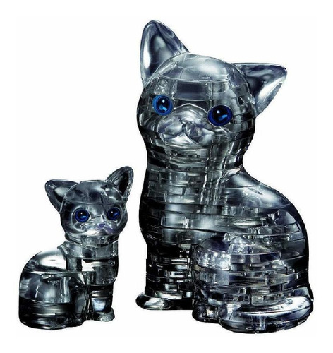 Bepuzzle Puzzle De Cristal 3d Para Gatos Y Gatitos (49 Pieza