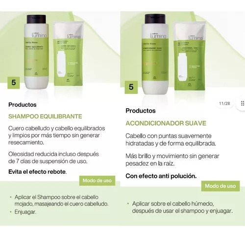 Lumina Kit Shampoo + Acondicionador Cabello Oleoso Repuesto