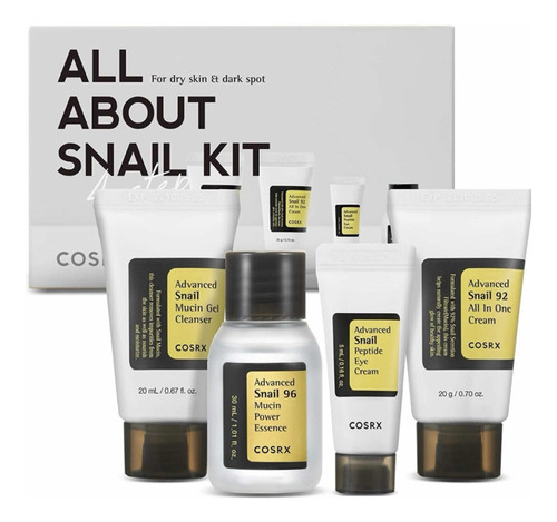 Cosrx All About Snail Kit,  4 Pasos