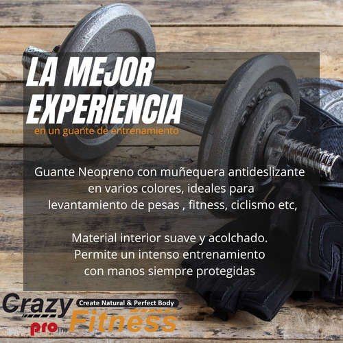 Imagen 2 de 10 de Guantes De Entrenamiento Musculación Y Fitness Con Muñequera