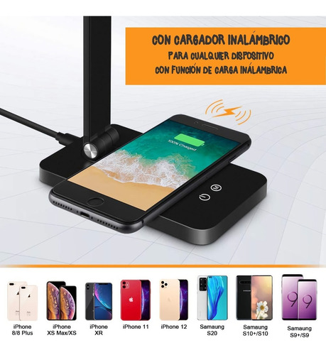 Lampara De Mesa Con Cargador Inalambrico X 20 Unidades 2da