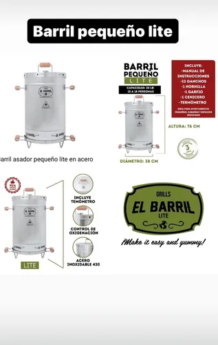 Asador Ahumador Barril