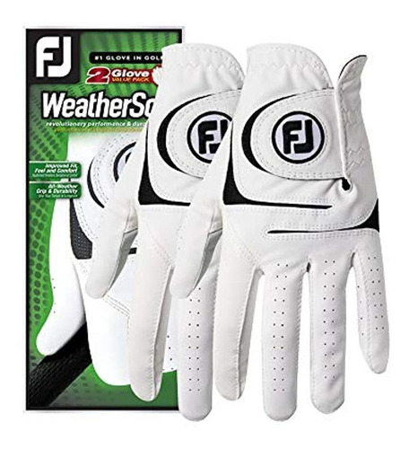 Guantes De Golf Weathersof Para Hombre, 2 Unidades, Color Bl