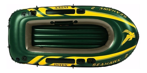 Imagen 4 de 7 de Bote Inflable Seahawk 2p + Remos E Infiador Intex 17790/4 Mm