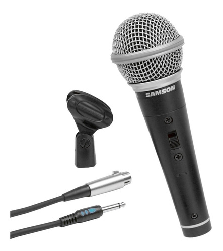 Microfono Profesional Samson Dinamico Cardioide Cable