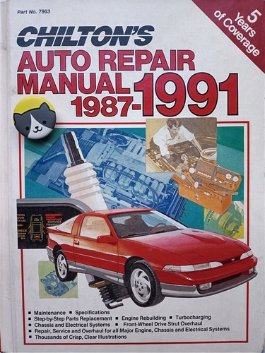 Libro Chilton's Auto Repair Manual 87 - 91 106d1
