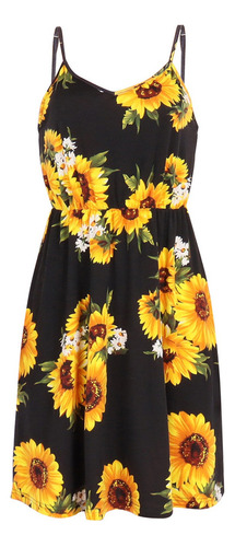 L Vestido Mujer Padre-hijo Verano Ab974 Girasol Flowers Pr