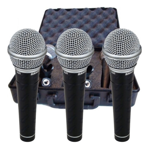 Samson R21 Set De 3 Microfonos Cardioide Estuche Y Pipetas