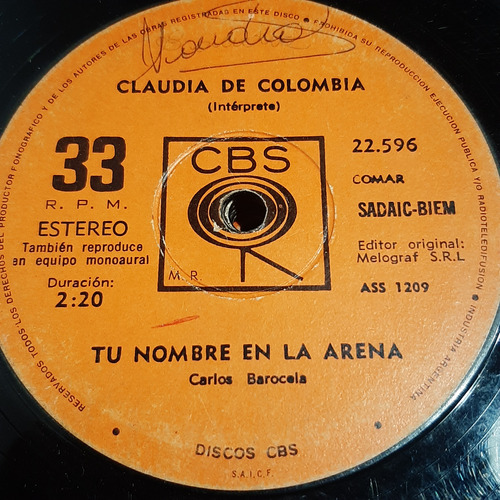 Simple Claudia De Colombia Cbs C2