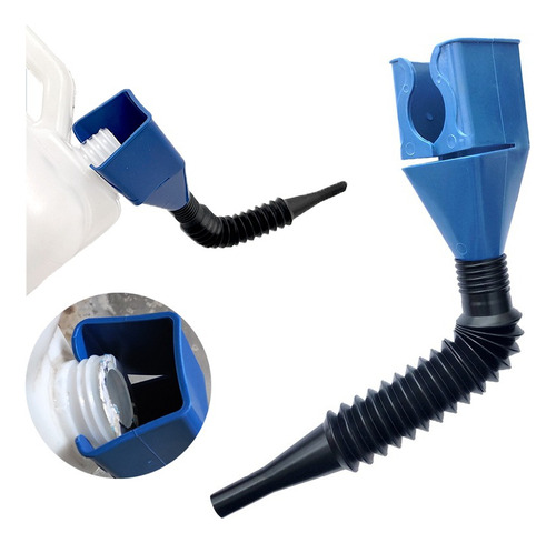 Embudo Plastico Con Acople Bidon Y Flexible Para Nautica S.