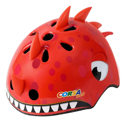 Casco De Bicicleta De Dinosaurio Para Niños Pequeños, Ajusta