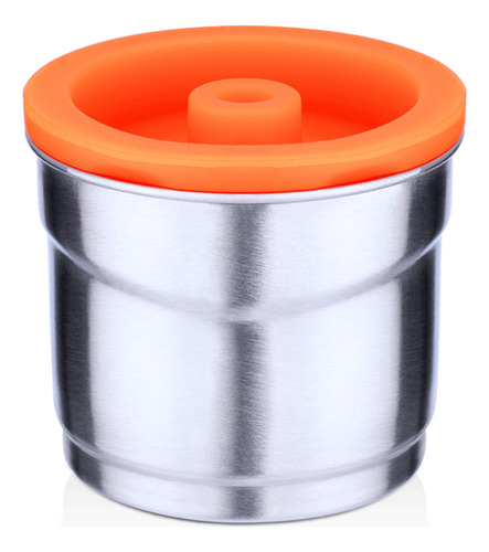 Taza De Café Espresso Recargable De Acero Inoxidable Con Caf