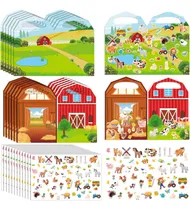 Comprar 12 Set Escena De Pegatinas De Animales De Granja Pegatinas