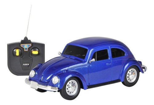 Carro convencional de controle remoto CKS Toys Fusca Volkswagen 1:24 azul
