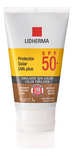 Protector Solar Color Spf 50 Toque Seco No Graso Lidherma