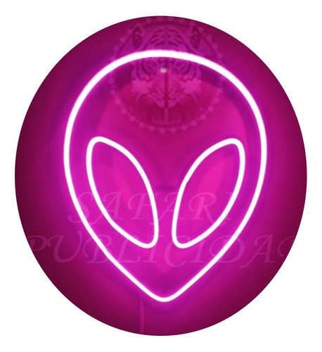 Cartel Alien En Neón Led Deco  / Personalizados / Figura