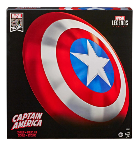 Marvel Legends Escudo Captain America 80 Aniversario