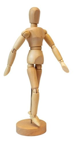 Imagen 4 de 7 de Maniquí Femenino Para Dibujo 20.3 Cm Madera Flexible