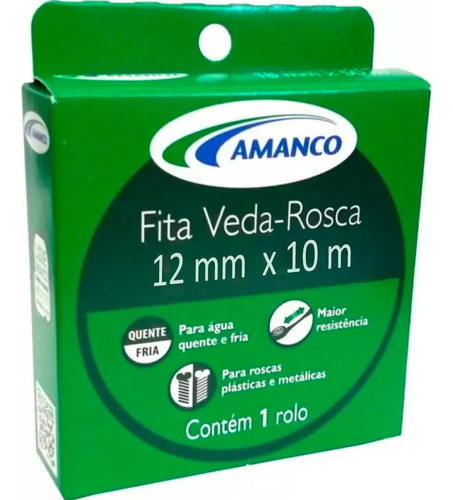 Veda Rosca Amanco 12x10m - Kit C/60 Peca