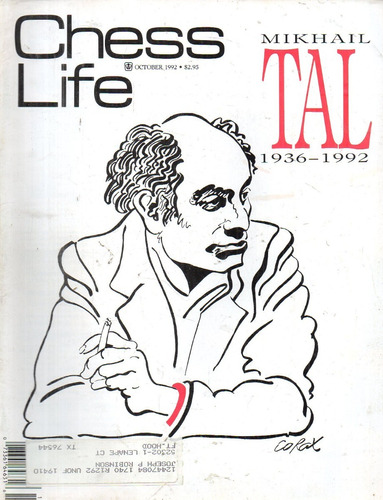 Revista Chess Life Ajedrez Usa Año 1992 Completo 12 Revistas