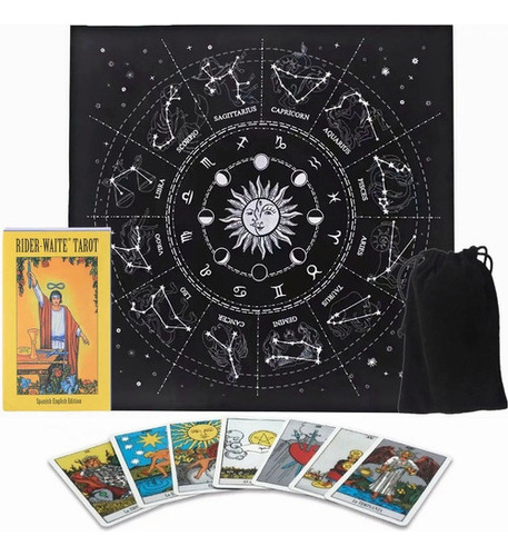 Cartas Del Tarot Rider Waite De Lujo Con Enseñando Español