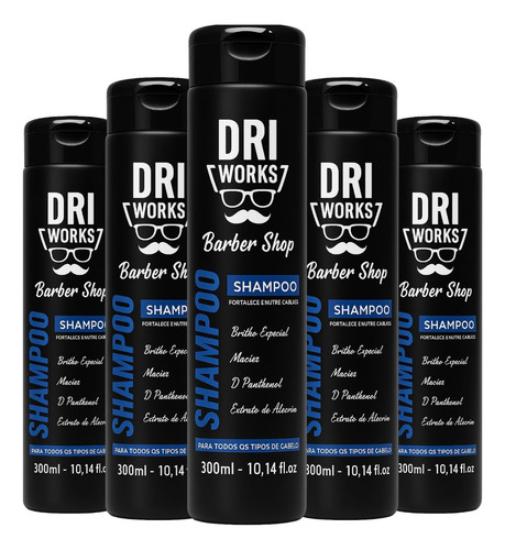 Kit 6 Shampo Driworks Anticaspa Limpa E Fortalece Cabelo