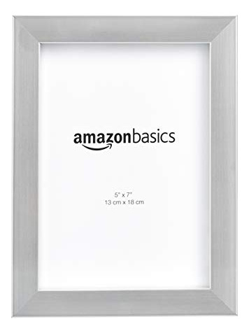 Basics Photo Picture Frame - 5  X 7 , Nickel - Hrt6s