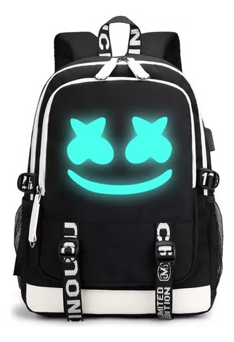 Mochila Escolar Dj Marshmello Usb Student