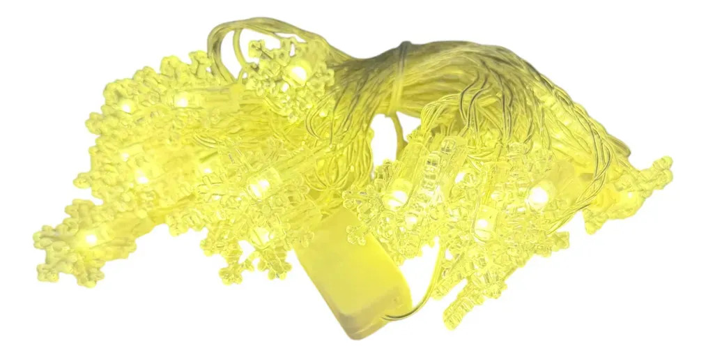 Guirnalda Led Full Tecno Click 28 Copos Nieve 4,6 m Cálida