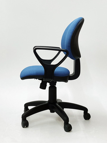 Silla de escritorio de Outlet Arcadia ergonómica azul con tapizado de marathon