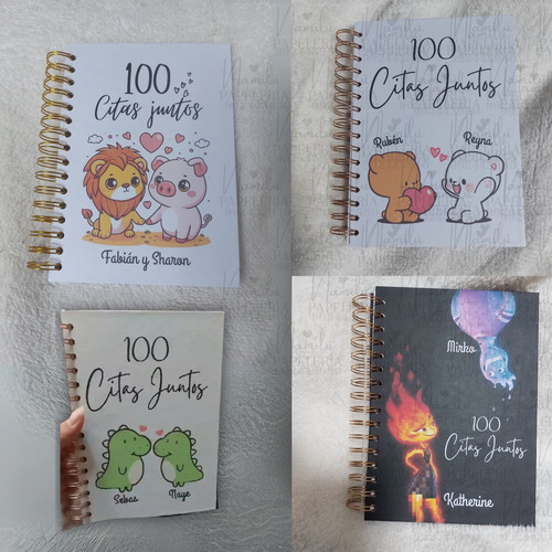 Libro Tamaño A4 100 Citas Juntos Personalizado