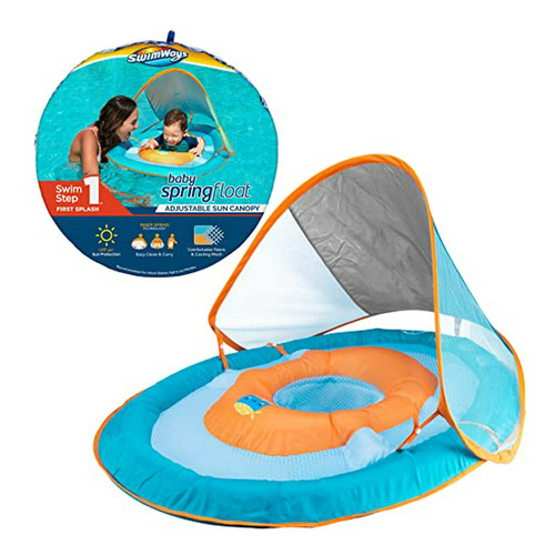 Swimways Baby Spring Float Sun Canopypeces Verdes