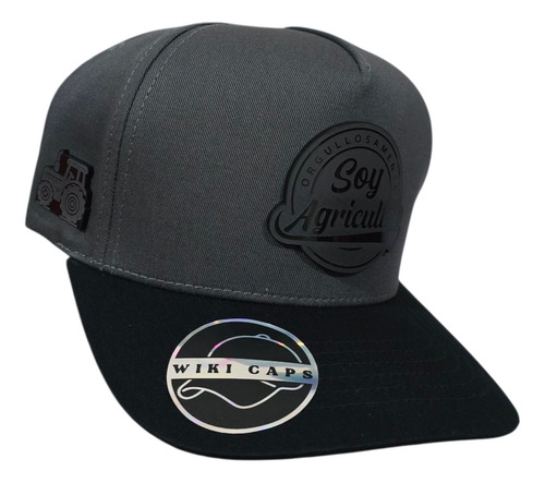 Gorra Orgullosamente Agricultor + Tractor Placa Wiki Caps Gris Broche Ajustable