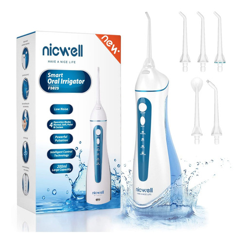 Nicwell - Hilo Dental Dental Inalmbrico Para Dientes, 4 Modo