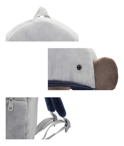 Mochila Preescolar De Felpa Para Niños Y Niñas