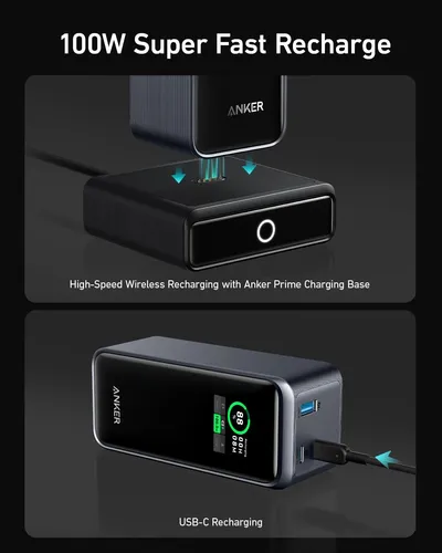 Cargador Portátil De 200 W 20,000 Mah 3 Puertos Con Base