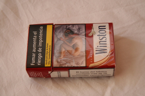 Marquilla Box 20. Winston Classic . España2017 .vacía