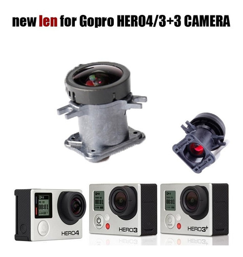 5 Lentes Gopro Hero 3 3+ E 4 Com Suporte 3-way Original