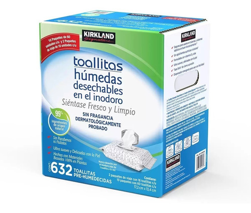 Toallas Humedas Desechables En El Inodoro Kirkland 632 P