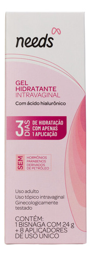 Needs Hidratante Intravaginal 24g + 8 Aplicadores
