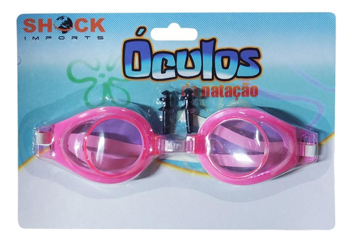 Kit 5 Óculos De Natação Mergulho Com Protetor De Ouvido Rosa