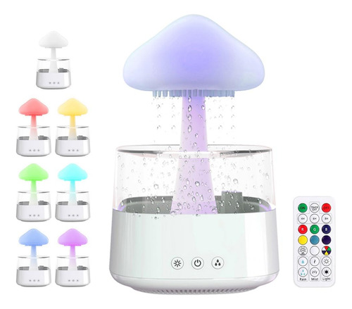 Colorlife Zen Lluvia Nube Noche Luz Escritorio Fuente Mesita