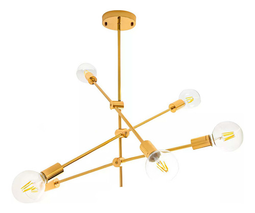 Lustre Pendente Sputnik Ipanema Moderno Articulável Sala