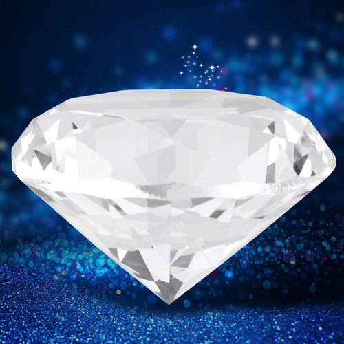 F Pedra De Diamante Sintético Grande Strass Vidro