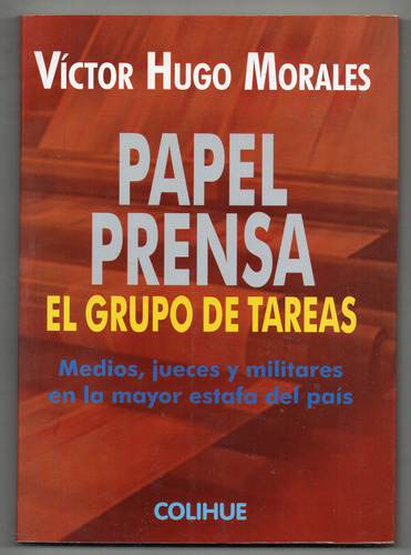 Papel Prensa - Victor Hugo Morales Usado Impecable